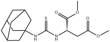 L-Aspartic acid, N-[thioxo(tricyclo[3.3.1.13,7]dec-1-ylamino)methyl]-, 1,4-dimethyl ester Structure