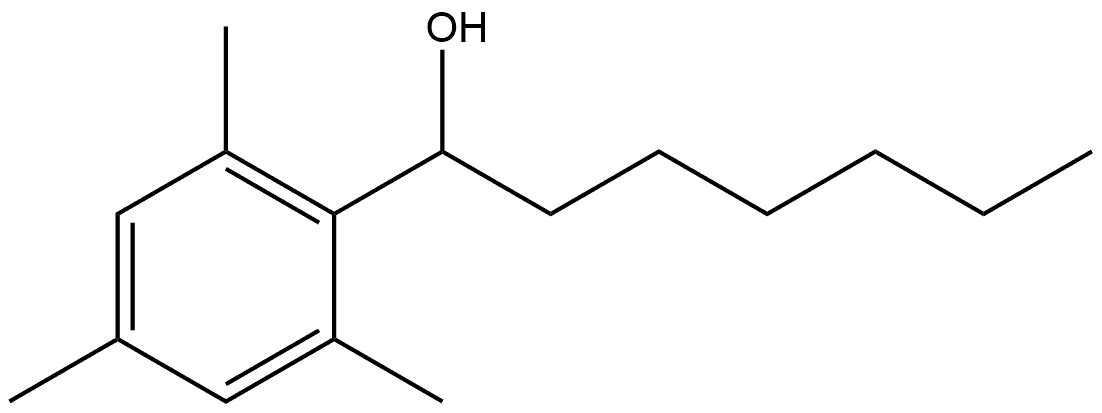 α-Hexyl-2,4,6-trimethylbenzenemethanol Structure