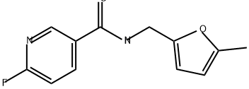 6-fluoro-N-[(5-methylfuran-2-yl)methyl]pyridine-3-
carboxamide Structure