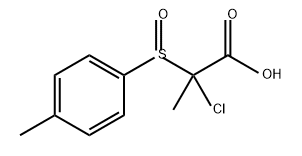 Propanoic acid, 2-chloro-2-[(4-methylphenyl)sulfinyl]- Structure