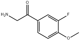 Ethanone, 2-amino-1-(3-fluoro-4-methoxyphenyl)- Structure