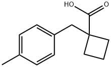 1-[(4-methylphenyl)methyl]cyclobutane-1-carboxy
lic acid Structure