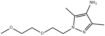 1H-Pyrazol-4-amine, 1-[2-(2-methoxyethoxy)ethyl]-3,5-dimethyl- Structure