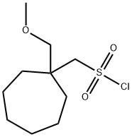 Cycloheptanemethanesulfonyl chloride, 1-(methoxymethyl)- 구조식 이미지