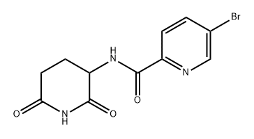 2-Pyridinecarboxamide, 5-bromo-N-(2,6-dioxo-3-piperidinyl)- Structure