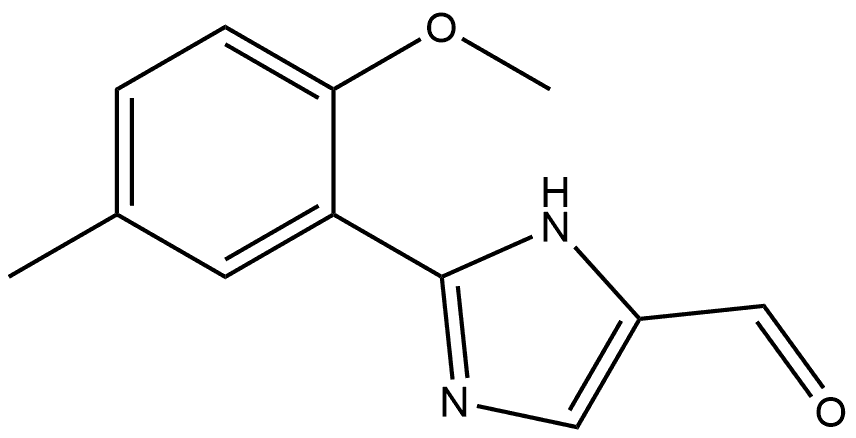 2-(2-Methoxy-5-methylphenyl)-1H-imidazole-5-carbaldehyde Structure