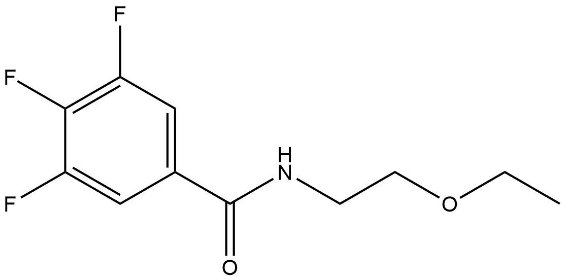 N-(2-Ethoxyethyl)-3,4,5-trifluorobenzamide Structure