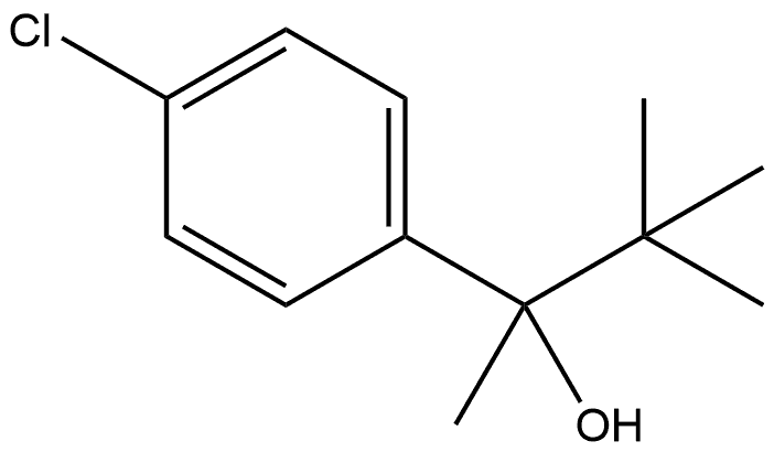 4-Chloro-α-(1,1-dimethylethyl)-α-methylbenzenemethanol Structure