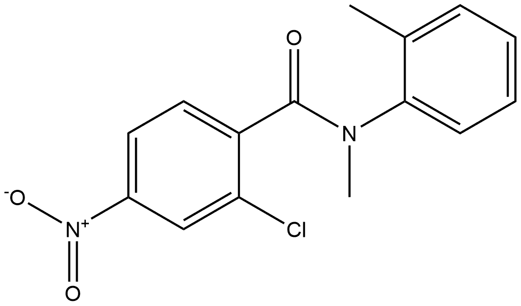 2-chloro-N-methyl-4-nitro-N-(o-tolyl)benzamide Structure