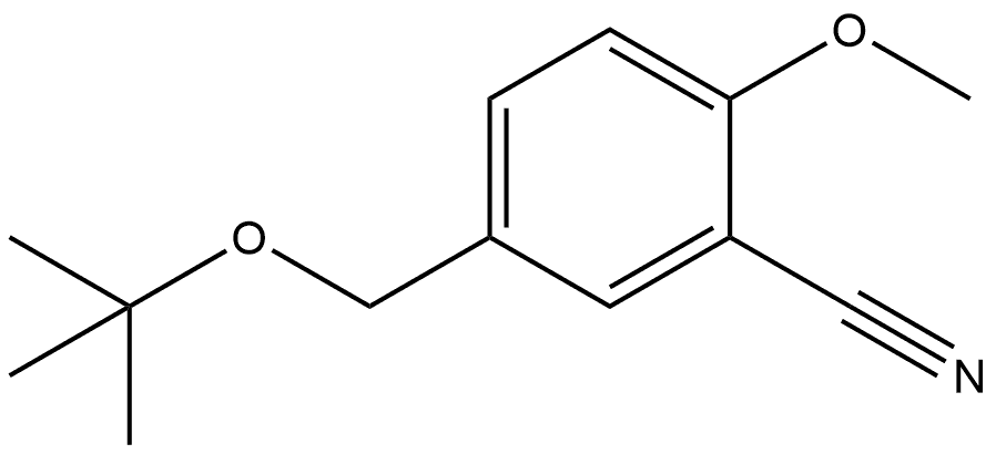 5-[(1,1-Dimethylethoxy)methyl]-2-methoxybenzonitrile Structure