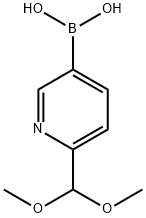 Boronic acid, B-[6-(dimethoxymethyl)-3-pyridinyl]- Structure