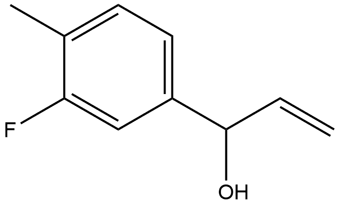 α-Ethenyl-3-fluoro-4-methylbenzenemethanol Structure