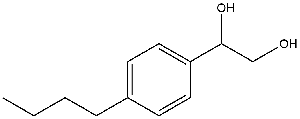 1-(4-Butylphenyl)-1,2-ethanediol Structure