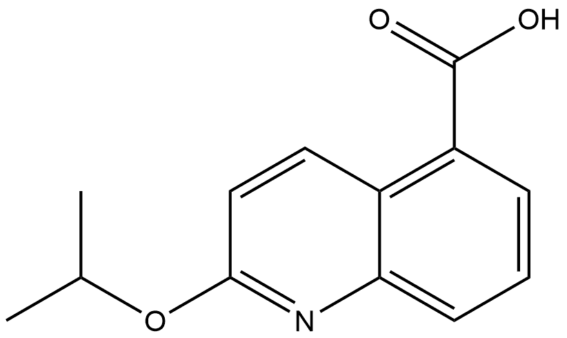 2-(1-Methylethoxy)-5-quinolinecarboxylic acid Structure