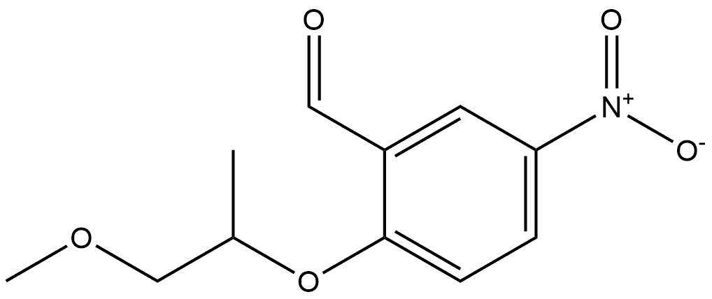 2-((1-methoxypropan-2-yl)oxy)-5-nitrobenzaldehyde Structure