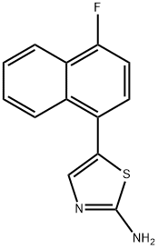 5-(4-Fluoronaphthalen-1-yl)thiazol-2-amine Structure