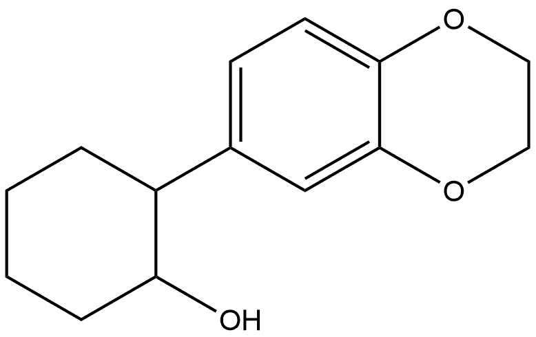 2-(2,3-Dihydro-1,4-benzodioxin-6-yl)cyclohexanol Structure