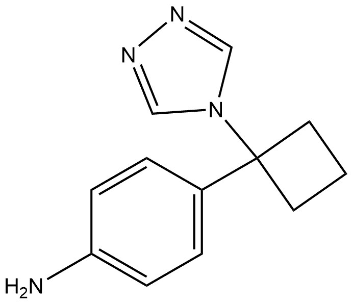 4-1-(4H-1,2,4-Triazol-4-yl)cyclobutylbenzenamine Structure