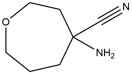 4-Amino-4-oxepanecarbonitrile 구조식 이미지