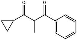 1,3-Propanedione, 1-cyclopropyl-2-methyl-3-phenyl- 구조식 이미지