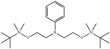 N,N-Bis(2-((tert-butyldimethylsilyl)oxy)ethyl)aniline 구조식 이미지