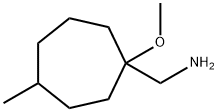 Cycloheptanemethanamine, 1-methoxy-4-methyl- Structure