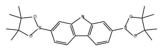 9H-Carbazole, 2,7-bis(4,4,5,5-tetramethyl-1,3,2-dioxaborolan-2-yl)- Structure