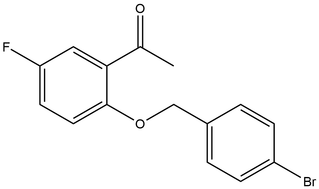 1-[2-[(4-Bromophenyl)methoxy]-5-fluorophenyl]ethanone Structure