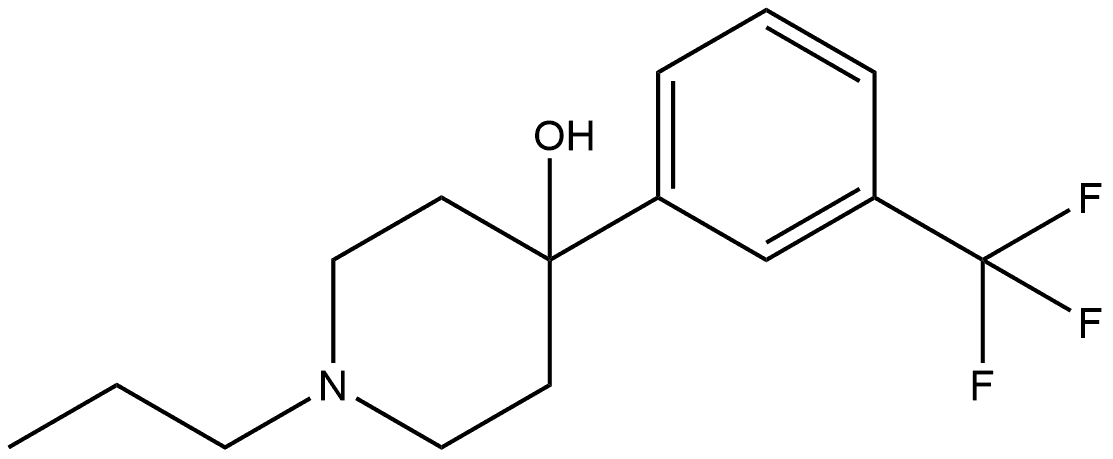 1-Propyl-4-[3-(trifluoromethyl)phenyl]-4-piperidinol Structure