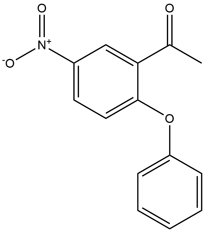 1-(5-Nitro-2-phenoxyphenyl)ethanone Structure