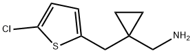 Cyclopropanemethanamine, 1-[(5-chloro-2-thienyl)methyl]- Structure