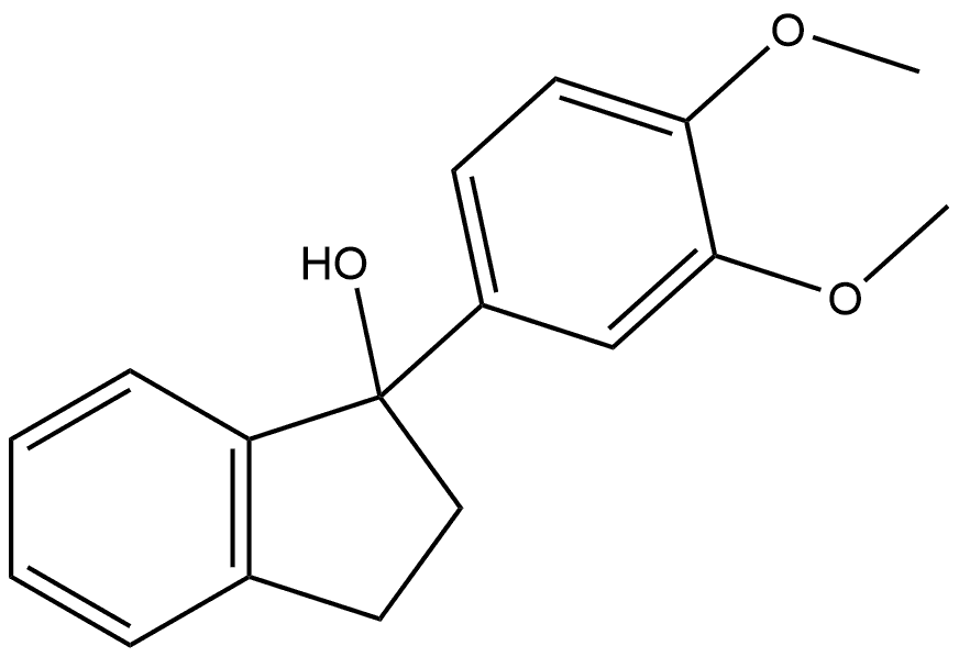 1-(3,4-Dimethoxyphenyl)-2,3-dihydro-1H-inden-1-ol Structure