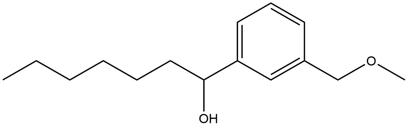 α-Hexyl-3-(methoxymethyl)benzenemethanol Structure