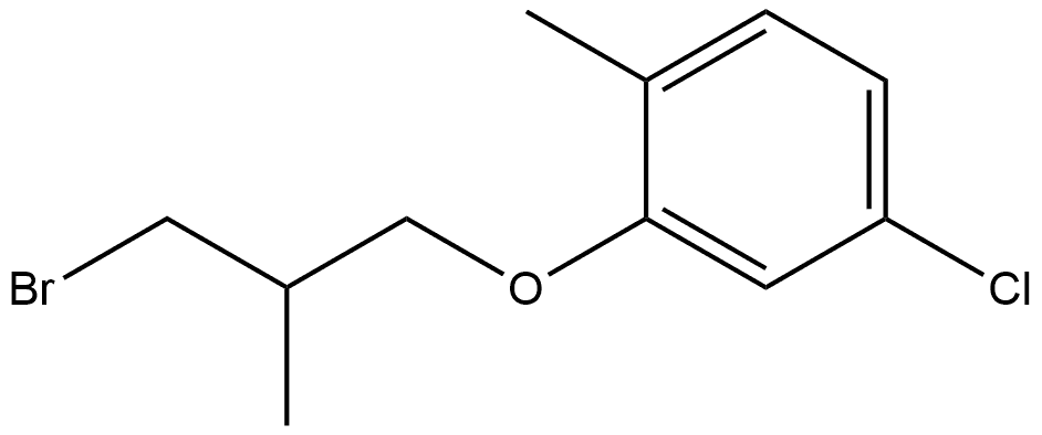 2-(3-Bromo-2-methylpropoxy)-4-chloro-1-methylbenzene 구조식 이미지