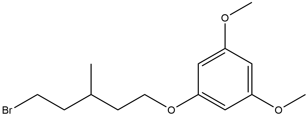 1-[(5-Bromo-3-methylpentyl)oxy]-3,5-dimethoxybenzene Structure