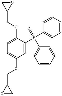 Phosphine oxide, [2,5-bis(2-oxiranylmethoxy)phenyl]diphenyl- Structure