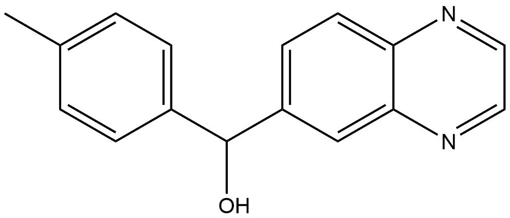 α-(4-Methylphenyl)-6-quinoxalinemethanol Structure