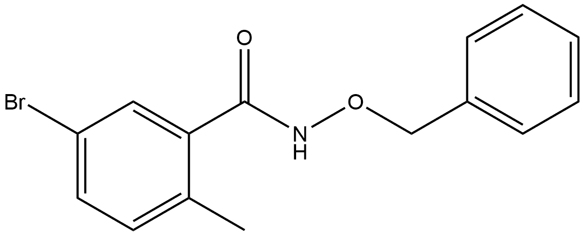 5-Bromo-2-methyl-N-(phenylmethoxy)benzamide 구조식 이미지