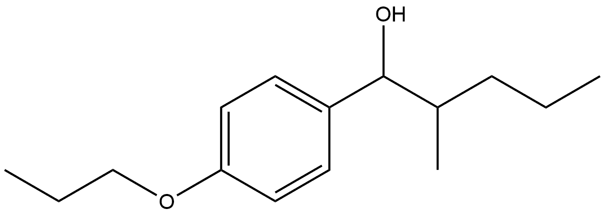 α-(1-Methylbutyl)-4-propoxybenzenemethanol Structure