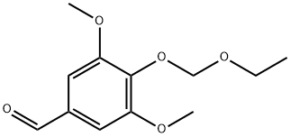 Benzaldehyde, 4-(ethoxymethoxy)-3,5-dimethoxy- Structure