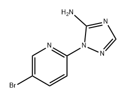 1H-1,2,4-Triazol-5-amine, 1-(5-bromo-2-pyridinyl)- Structure