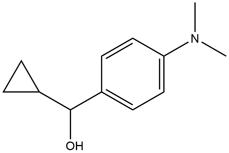 α-Cyclopropyl-4-(dimethylamino)benzenemethanol Structure