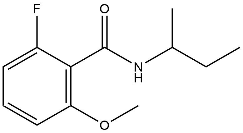 2-Fluoro-6-methoxy-N-(1-methylpropyl)benzamide Structure