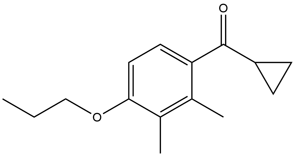 Cyclopropyl(2,3-dimethyl-4-propoxyphenyl)methanone 구조식 이미지