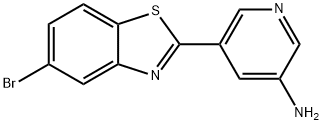 3-Pyridinamine, 5-(5-bromo-2-benzothiazolyl)- Structure