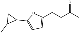 2-Butanone, 4-[5-(2-methylcyclopropyl)-2-furanyl]- 구조식 이미지