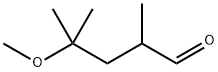 Pentanal, 4-methoxy-2,4-dimethyl- Structure