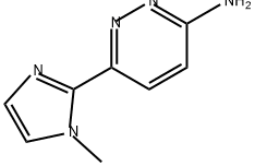 6-(1-methyl-1H-imidazol-2-yl)pyridazin-3-amine Structure