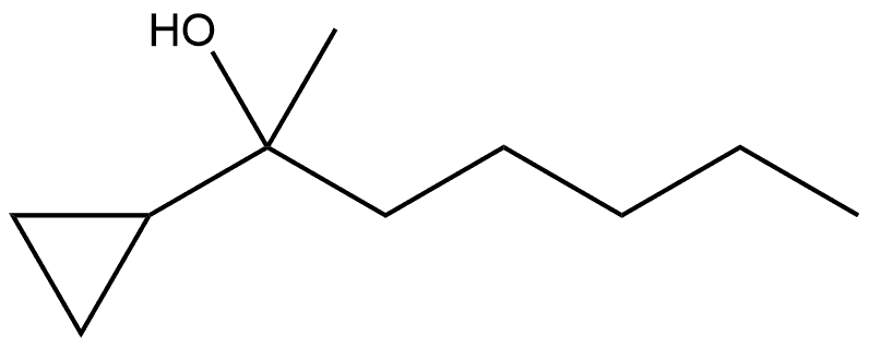 α-Methyl-α-pentylcyclopropanemethanol Structure