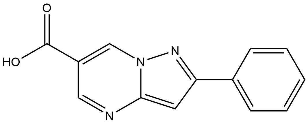 2-phenylpyrazolo[1,5-a]pyrimidine-6-carboxylic acid Structure